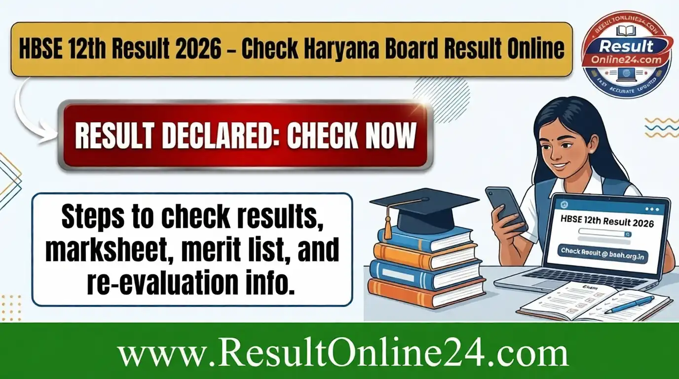 HBSE 12th Result 2026